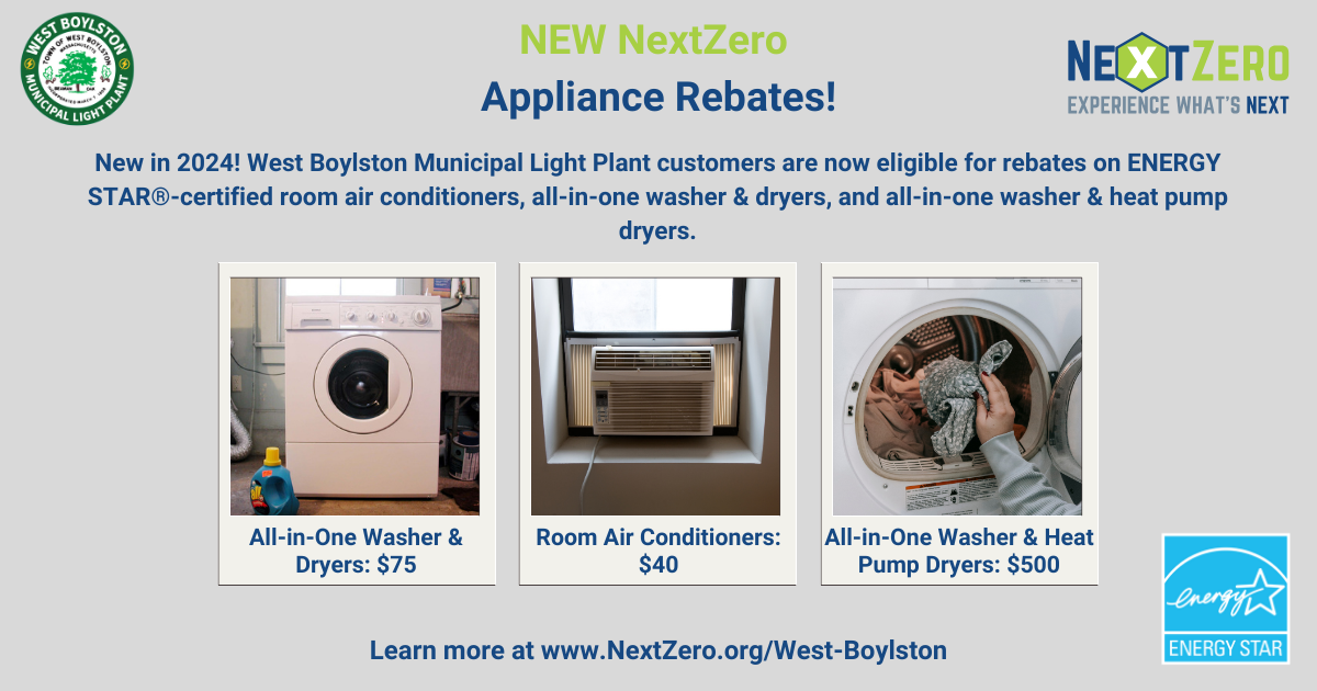 New 2024 Appliance Rebates Flyer