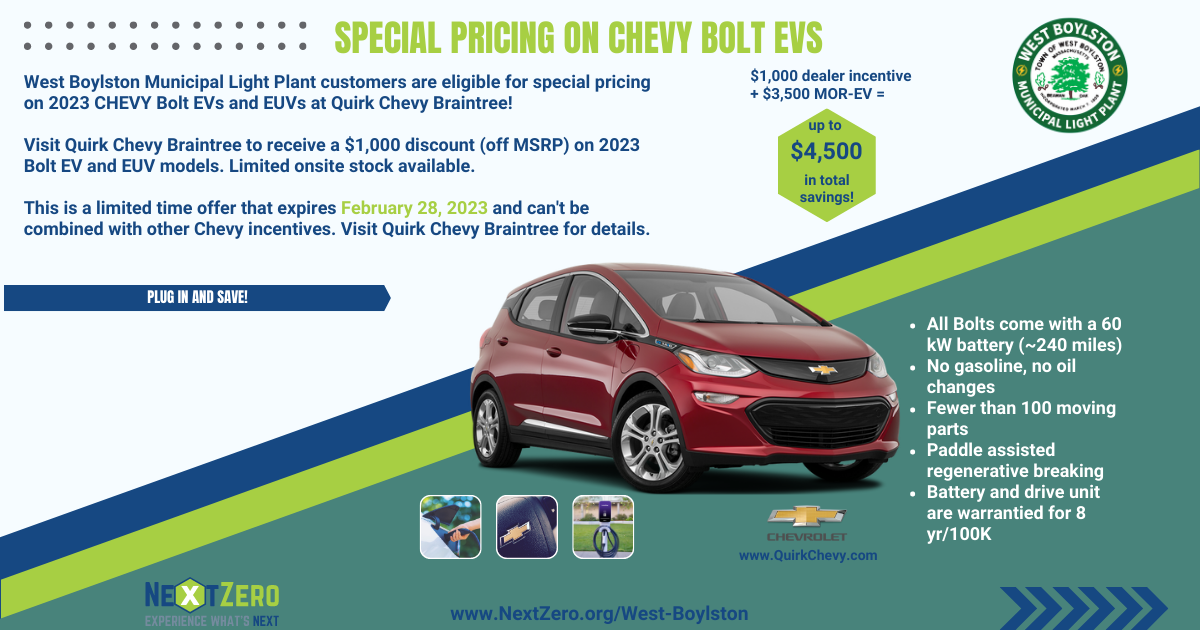 Chevy Bolt Rebates And Incentives