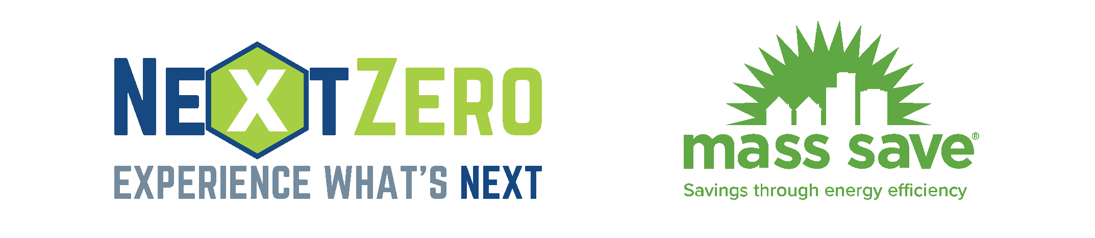 NextZero and MassSave Logo graphic